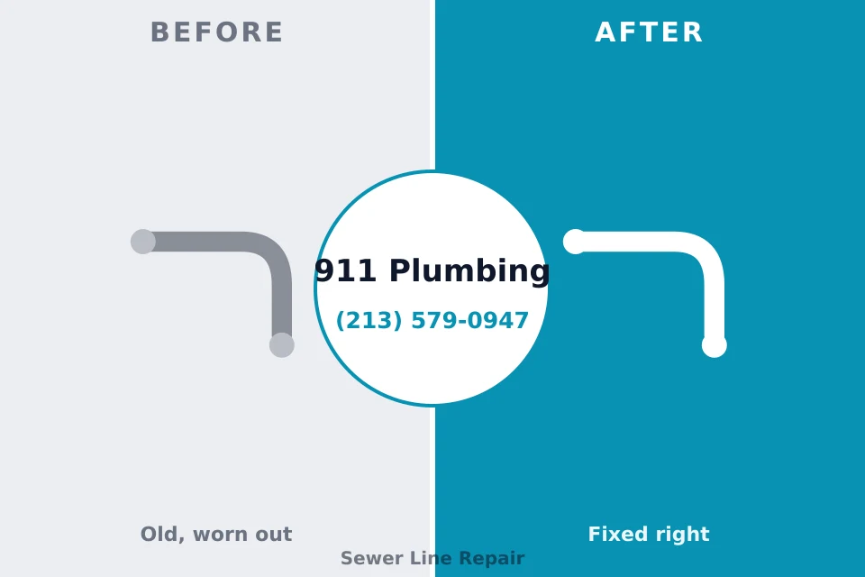 Before and after: plumbing company Walker, MI